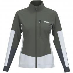 Swix Dynamic Jacket W - Olive/ Bright White - Str. S - Softshell jakke