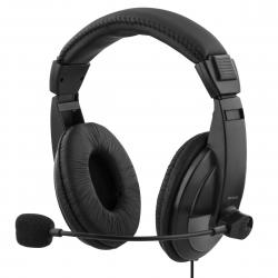 Deltaco Usb Stereo Headset, 40 Mm Drivers, 32 Ohm, Bulk, Black - Headset