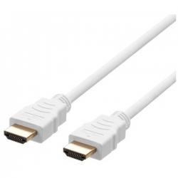 Deltaco Hdmi A Male-a Male Uh Speed Certified 2.1 1m White - Ledning