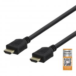 Deltaco Premium High Speed Hdmi Cable, 4k60hz, 1m, Black - Kabel