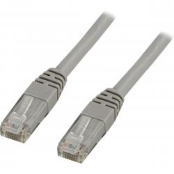Deltaco U/utp Cat5e Patch Cable 0,5m, 100mhz, Delta-certified, Grey - Ledning