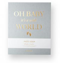 Printworks Baby Photo Album Oh Baby It's A Wild World, Mint - Album