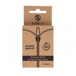 Zlideon Multipack Normal Plastic & Metal Zipper - Black - Str. XS-XL - Lynlås