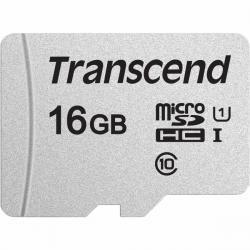 Transcend Silver 300S microSD no adp R95/W45 16GB - Hukommelseskort