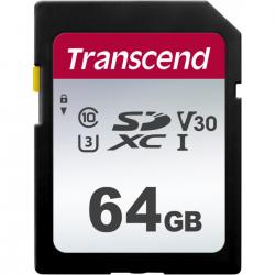 Transcend Silver 300S SD UHS-I U3 (V30) R95/W45 64GB - Hukommelseskort