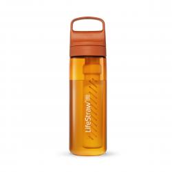LifeStraw Go 2.0 Water Filter Bottle 22o - Kyoto Orange - Str. .65L - Vandfilter