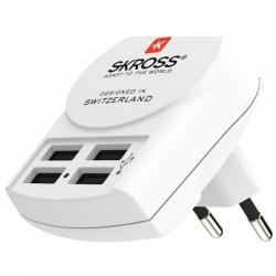 Euro USB Charger - 4xUSB Type A - Adaptor