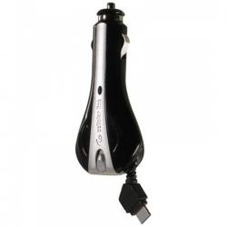 Roller Car Charger Micro USB W/Automatic Rewindable Cable