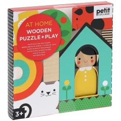 Petit Collage Puzzle & Play At Home - Legetøj