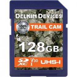 Delkin Trail Cam SDXC (V30) R100/W75 128GB - Hukommelseskort