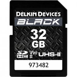 Delkin SD BLACK Rugged UHS-II (V90) R300/W250 32GB - Hukommelseskort
