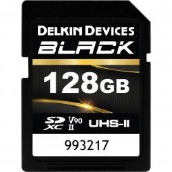 Delkin SD BLACK Rugged UHS-II (V90) R300/W250 128GB (new) - Hukommelseskort