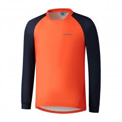 Shimano Trøje Myoko Ls Varm Neon Orange S - Cykel trøje