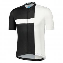 Shimano Aerolite S.s. Jersey Black/white L - Cykel t-shirt