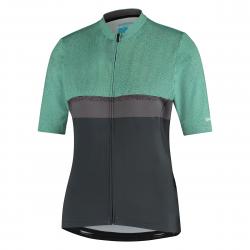 Shimano W's Sumire S.s. Jersey Transparent Green M - Cykel t-shirt