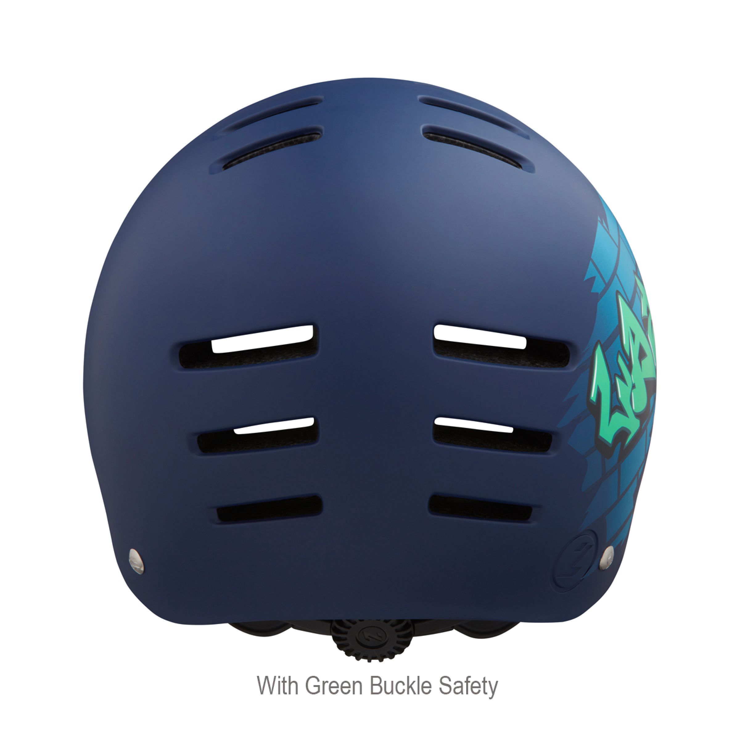 Lazer hjelm One+ GS Matte Blue Graffiti S - Cykelhjelm
