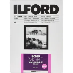 Ilford Photo Multigrade Rc Deluxe Glossy 12.7x17.8cm 25 - Tilbehør til foto Ilford Photo Multigrade Rc Deluxe Glossy 12.7x17.8cm 25 - Tilbehør til foto