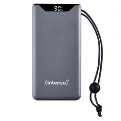 Intenso Powerbank 10.000 mAh PD/QC USB-A/USB-C inkl. USB-C kabel - Grå - Powerbank