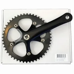 Prowheel Kranksæt Solid Alu Sort 170mm 48t 3/32Ë - Kranksæt