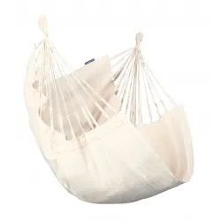 LA SIESTA Cumbia Organic Hængestol Basic Size i økologisk bomuld - Latte - Hængekøje LA SIESTA Cumbia Organic Hængestol Basic Size i økologisk bomuld - Latte - Hængekøje