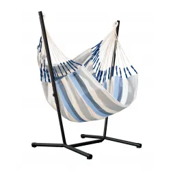 LA SIESTA Fiji Outdoor Hængestol Outdoor med stativ i galvaniseret stål - Sea Salt - Hængekøje LA SIESTA Fiji Outdoor Hængestol Outdoor med stativ i galvaniseret stål - Sea Salt - Hængekøje