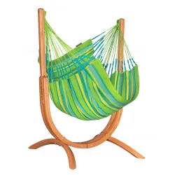 LA SIESTA Udine Outdoor Lime Hængestol med Stativ - Hængekøje LA SIESTA Udine Outdoor Lime Hængestol med Stativ - Hængekøje