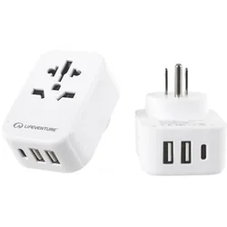 Lifeventure World To Us Travel Adaptor With Usb (& U - Adaptor Lifeventure World To Us Travel Adaptor With Usb (& U - Adaptor