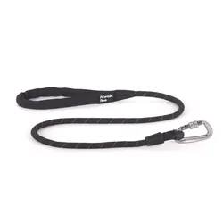 Mountain Paws Rope Dog Lead, Black - Hundeudstyr