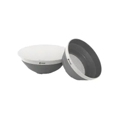 Outwell Collaps Bowl & Colander Set Grey Mist - Skål