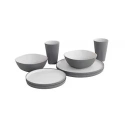 Outwell Gala 2 Person Dinner Set Grey Mist - Service Outwell Gala 2 Person Dinner Set Grey Mist - Service