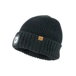 Sealskinz Heydon Wp Cold Wt. Led Roll Cuff Beanie - Black - Str. S/M - Hue Sealskinz Heydon Wp Cold Wt. Led Roll Cuff Beanie - Black - Str. S/M - Hue