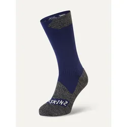Sealskinz Raynham Wp All Wt. Mid Sock - Blue/Grey Marl - Str. XL - Sokker Sealskinz Raynham Wp All Wt. Mid Sock - Blue/Grey Marl - Str. XL - Sokker