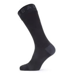 Sealskinz Waterproof All Weather Mid Length Sock W - Black/Grey - Str. XL - Strømper