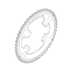 Shimano Klinge 53t Fc-6800 11-sp Md-type - Cykel klinge Shimano Klinge 53t Fc-6800 11-sp Md-type - Cykel klinge
