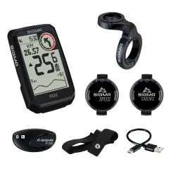 SIGMA Sport Computer Rox 4.0 Endurance Black Sensor Kit - Cykelcomputer