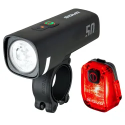 SIGMA Sport Sigma Lygtesæt Aura 50 & Nyte 10 - Cykellygte