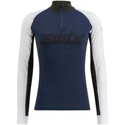 Swix Racex Classic Half Zip M - Dark Navy/Bright White - Str. L - Undertrøje Swix Racex Classic Half Zip M - Dark Navy/Bright White - Str. L - Undertrøje