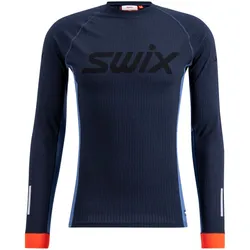 Swix Roadline Racex Long Sleeve M - Dark navy/Lake blue - Str. S - Undertrøje Swix Roadline Racex Long Sleeve M - Dark navy/Lake blue - Str. S - Undertrøje