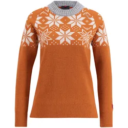 Ulvang Rav Kiby Roundneck Ws - Rust Orange/Vanilla/Grey Melange - Str. S - Striktrøje Ulvang Rav Kiby Roundneck Ws - Rust Orange/Vanilla/Grey Melange - Str. S - Striktrøje